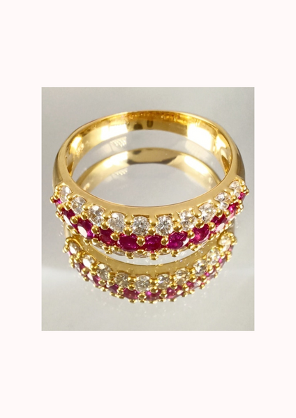 SJ-R-135〉 K18ゴールド・ルビー（R0.32ct）・天然ダイヤモンド(D1.0ct) デザイン指輪 オープニングセール中につき3 –  Sharika_jewelry_store